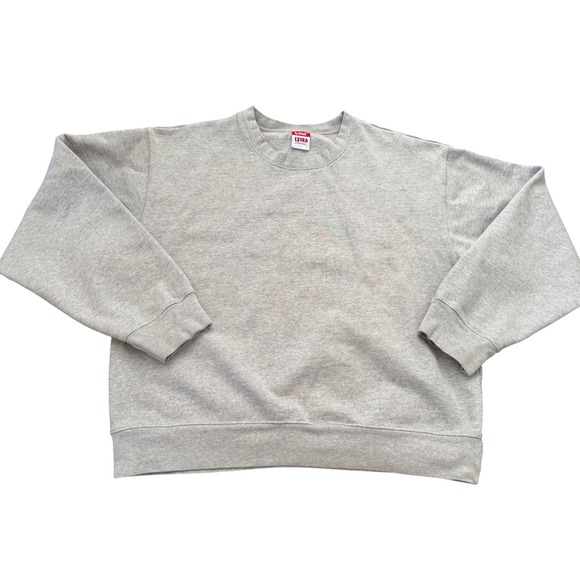 Tops - Aritzia TNA Extra Fleece Heavyweight Crewneck Sweatshirt Gray Oversized XL RARE
